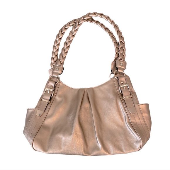 Apt. 9 Handbags - Apt. 9 Gold Braided Straps Shoulder Bag